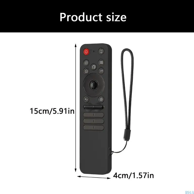 R91A Silicone Remote Case Remoto Choque Absolência TEXTURA ERGONOMICA EMENCIANDO DA TEXTURA APRESECIMENTO PROTESTORES