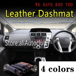 PU Leather Dashmat Dashboard Cover Pad Dash Mat Car Accessories For Toyota Prius+ ZVW40 40 41 2011 - 2018 Alpha V 2012 2013 2014