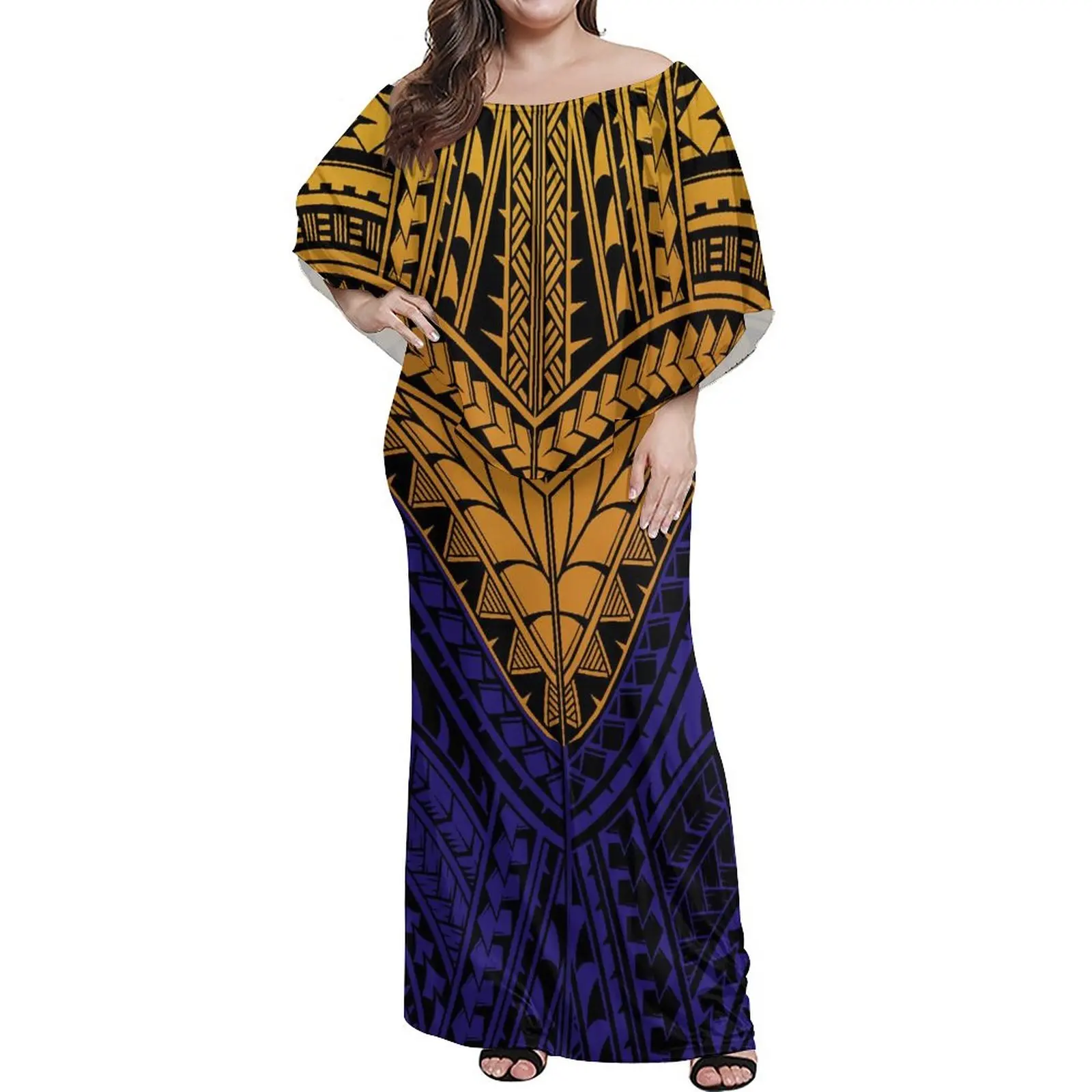 Samoa Tribal Dresses Trendy Oem/Odm Top Quality Samoa Cozy Streetwear Loose Female Dress For Women