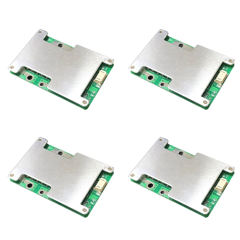 Hot 4X 4S 12V 100A BMS Lithium Battery Charger Protection Board With Power Battery Balance Enhance PCB Protection Board