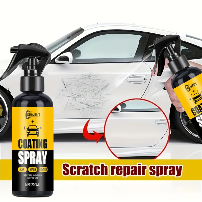 Nano Ceramic Coating Spray - Ultimate Automotive Paint Protection and Hydrophobic Glass Coating Water Repellent