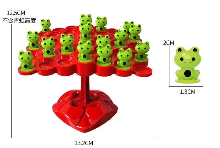 Montessori matemática brinquedo placa de equilíbrio quebra-cabeça para crianças sapo equilíbrio árvore educacional interação pai-filho jogo de mesa brinquedo