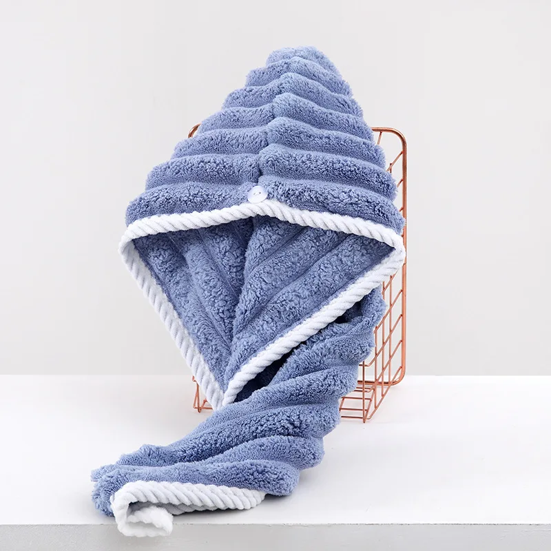 Trockenhaarkappe für Frauen, verdicktes und super saugfähiges Kopftuch zum Abwischen von Haaren, schnell trocknende Kappe, Handtuch für trockenes Haar – Detail 11