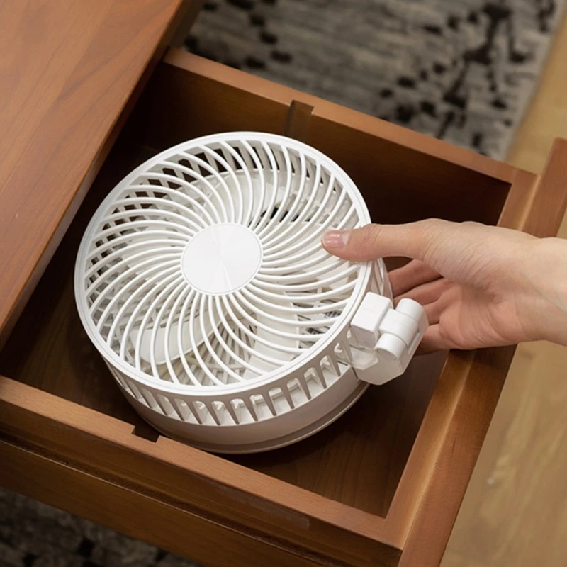 جدار جبل مكتب مروحة مع ضوء الليل 3 سرعات هادئة مروحة كهربائية USB قابلة للشحن مروحة صغيرة للمنزل مكتب التخييم