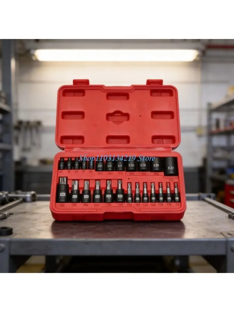 N5KC Star Bit Socket Gear with External Drive Repair Storage for Daily Use