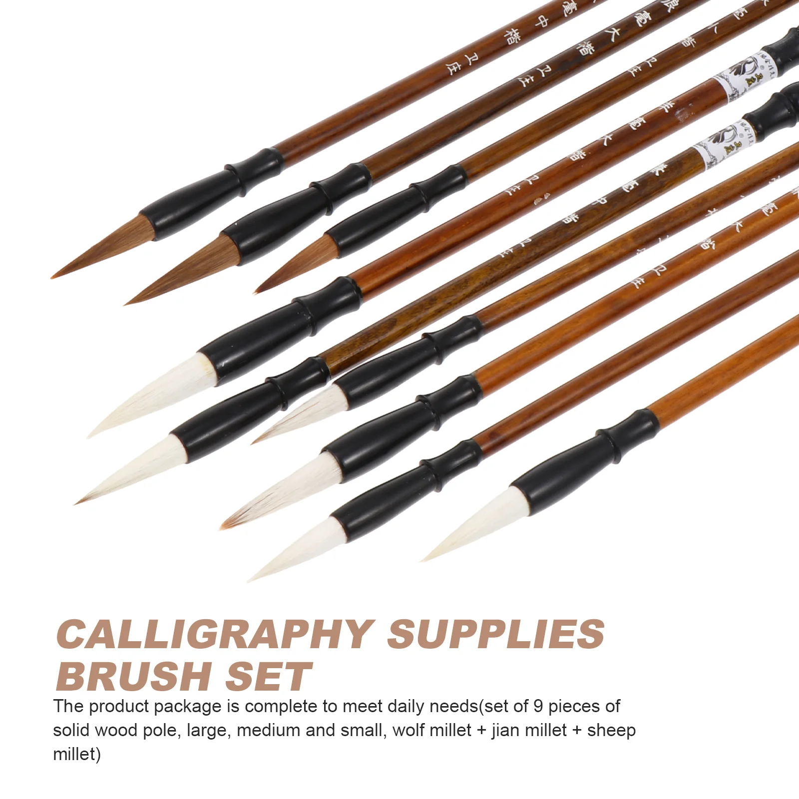 9 Pcs Calligraphy Brush Portable Pens Painting Multipurpose Creative Writing Ink