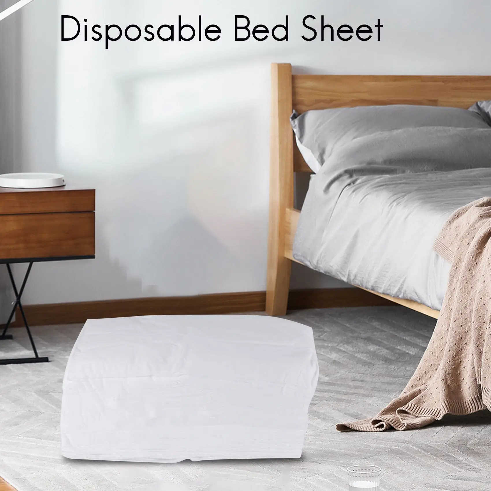 

NEW 100Pcs Disposable Bed Sheet Waterproof Bed Cover Beauty Salon SPA Tattoo Massage NEWels Bed Sheets Anti-Dirty Part White