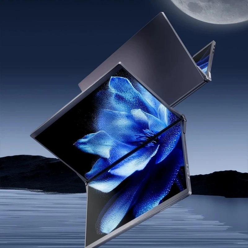 Dual Screen Monitor, Folding Portable Notebook