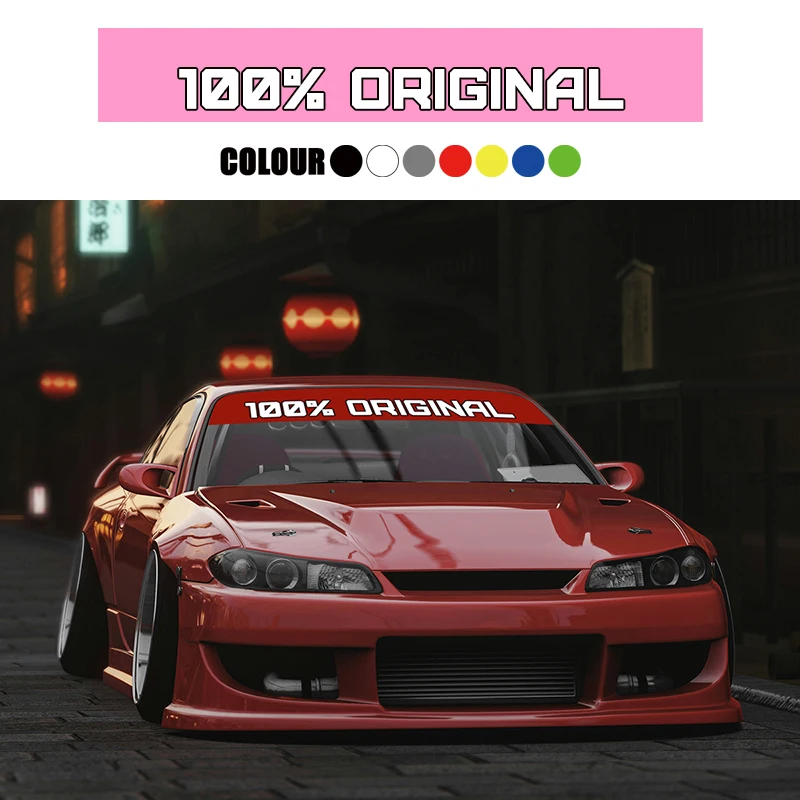 

100% ORIGINAL Car Accessories Car Front Windscreen Personality Sticker Auto Waterproof Modification Decal