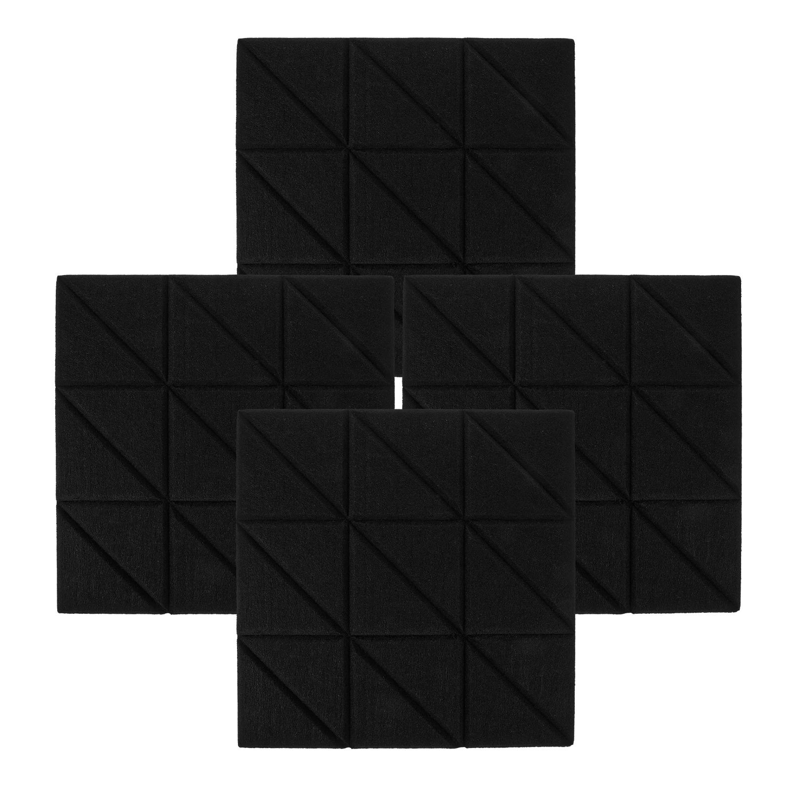 Painéis de parede acústicos à prova de som, 4 unidades, resistente ao fogo, redução de ruído, espuma absorvente de som para gravação em estúdio