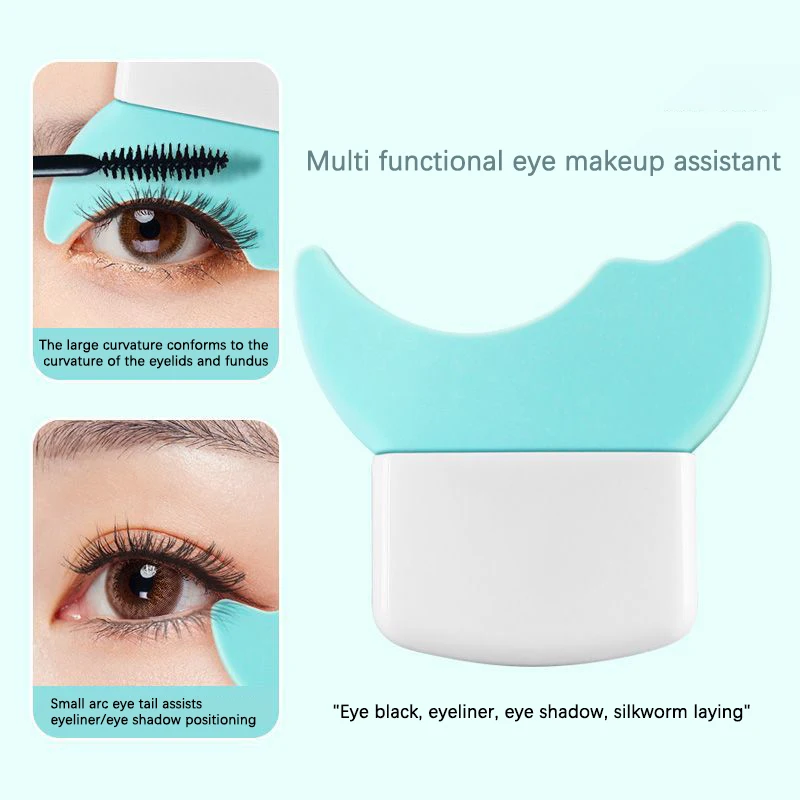 Mascara Shield Applicator Multifunctional Silicone Brush Lash Stopper Eyeliner Applicator Eye Makeup Tool For Eyelashes Baffle