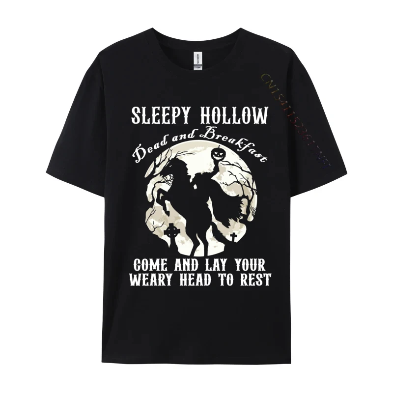 

Funny Halloween Sleepy Hollows Dead Breakfast Party Designer Men T-shirts Cotton Tees Tee-Shirts Drop Shipping