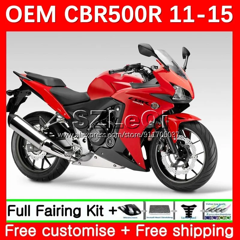 Injection For HONDA CBR 500R 500 Red black CBR500 R RR 60No.83 CBR500R 11 12 13 14 15 500CC 2011 2012 2013 2014 2015 Fairing