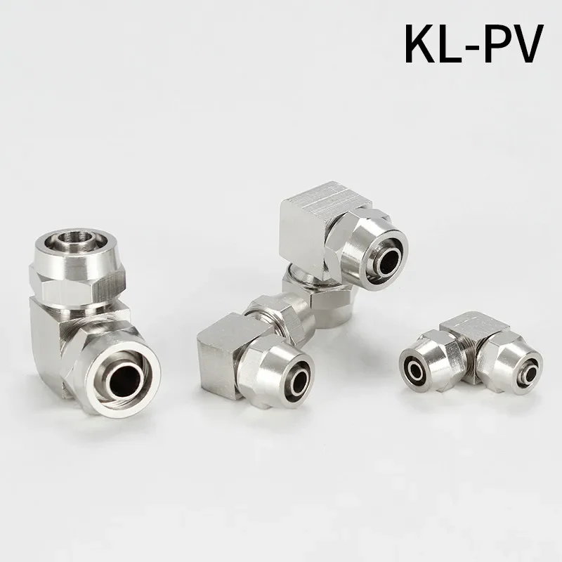 5 قطعة/الوحدة سريع Wring المشتركة النحاس أنبوب الكوع تركيبات PV-6 PV-8 PV-10 هوائي سريع موصل قابس #4