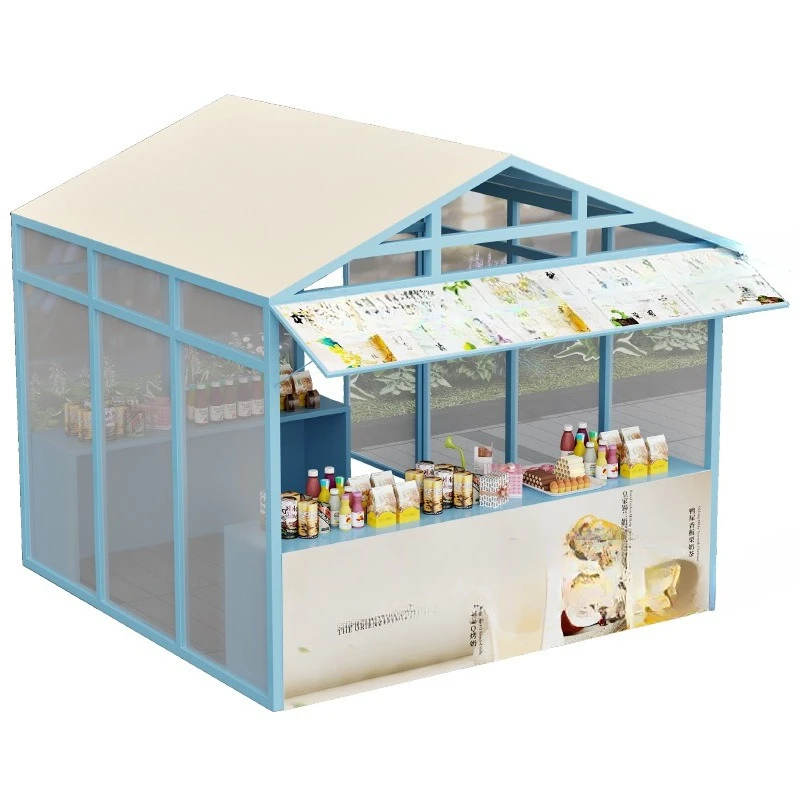 Market Stall Rack Street Square Activity Model House Fully Stall Rack Cultural Tourism Night Market Promotion Display Rack