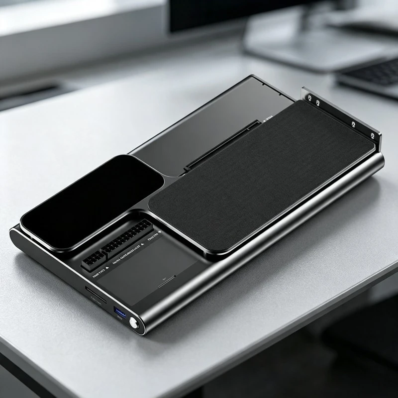 Laptop External GPU Dock Thunderbolt 5 PCIe x16 USB3.2 LAN M.2 Slot eGPU Expansion Station