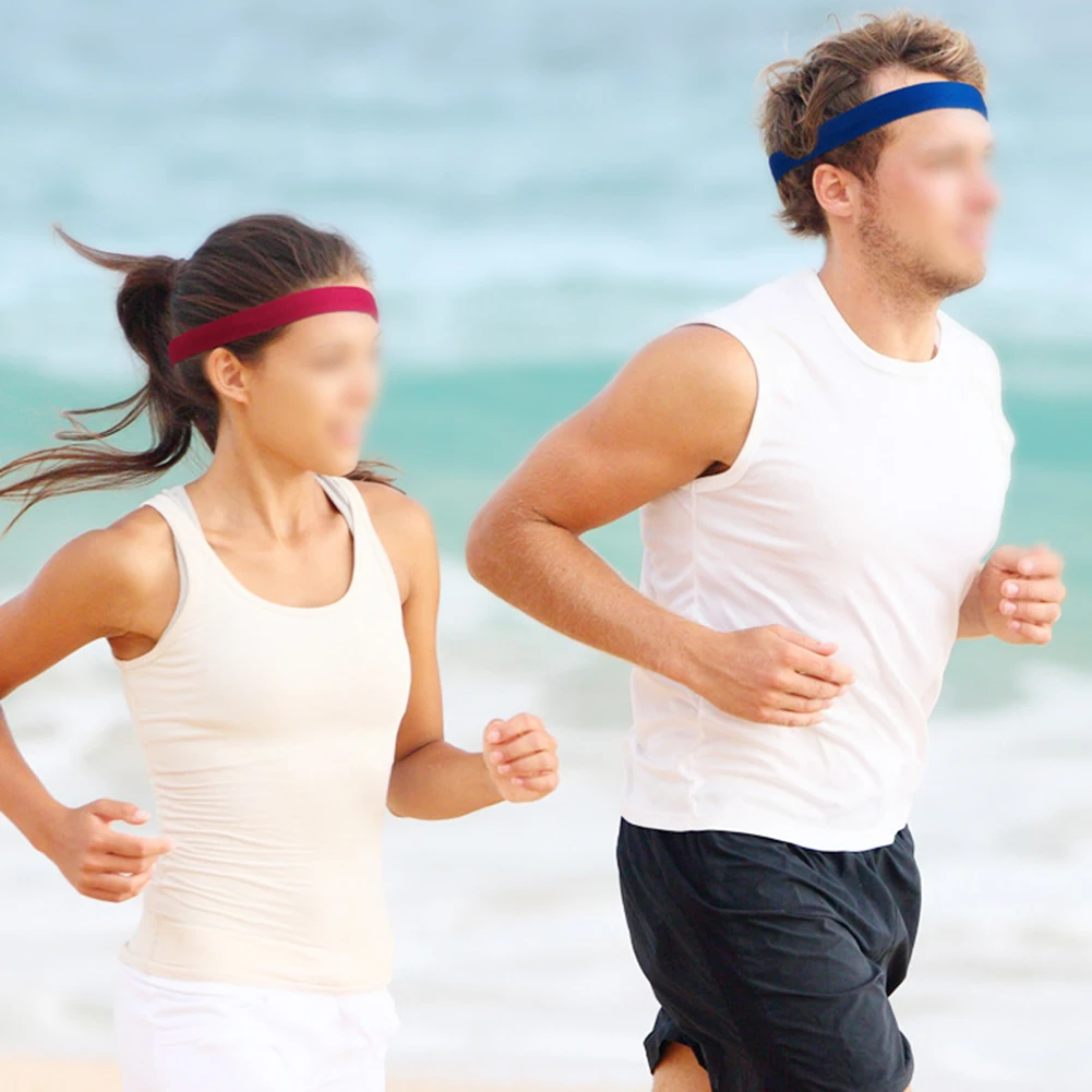 

New Practical Sweat Band Sports Sweat Band Headband Basktball Sweat Band Sweat Away Anti-slip Silicone Breathable