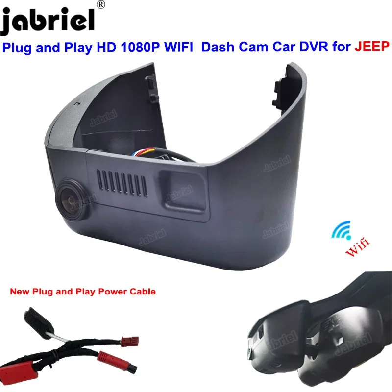 HD Car Dvr Dash Cam Camera For Jeep Cherokee Dodge Chrysler 2013 2014 2015 2016 2017 2018 2019 2020 2021 2022 Video Recorder