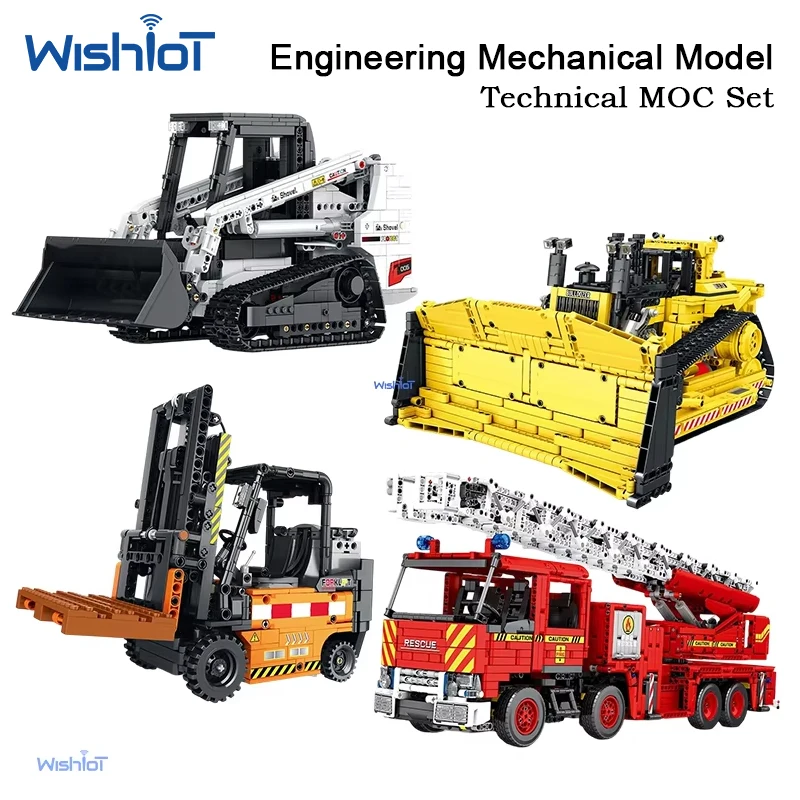 

MOC-83447 Remote Control Mechanical D11 Bulldozer City Construction Vehicle Building Blocks Model Large Crawler Tractor Toys