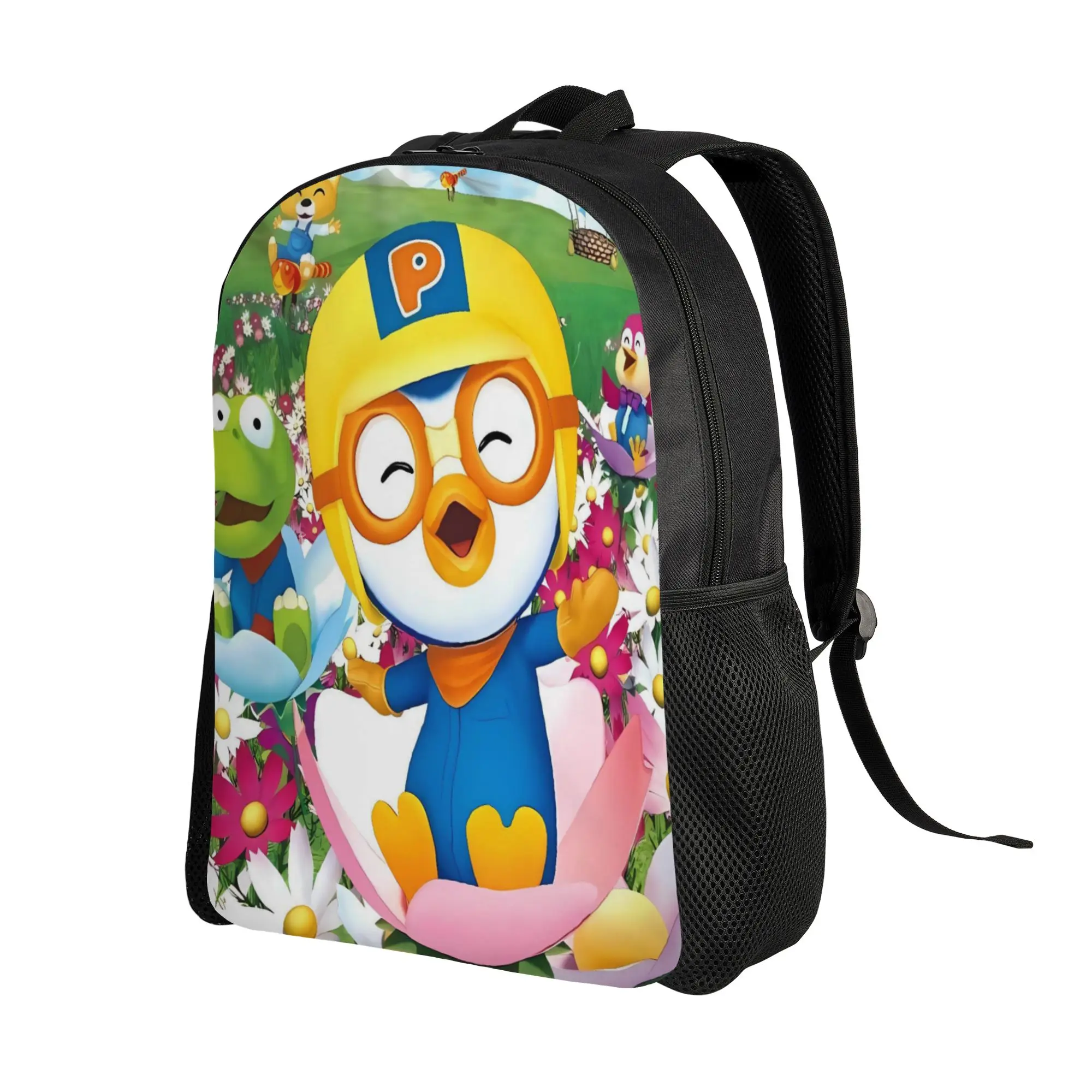 PororoS Backpack  University Backpacks Unisex Design Breathable School Bags Cool Rucksack