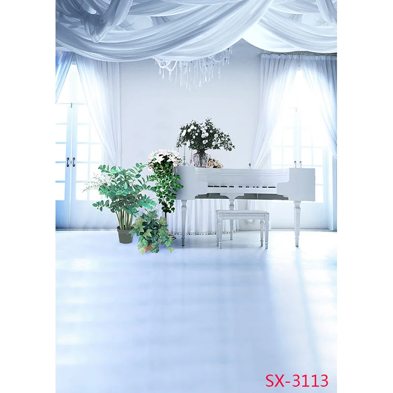 Vinile fondali fotografia Prop fiore pavimento in legno castello matrimonio tema Studio fotografico sfondo 2157 YXFL-55