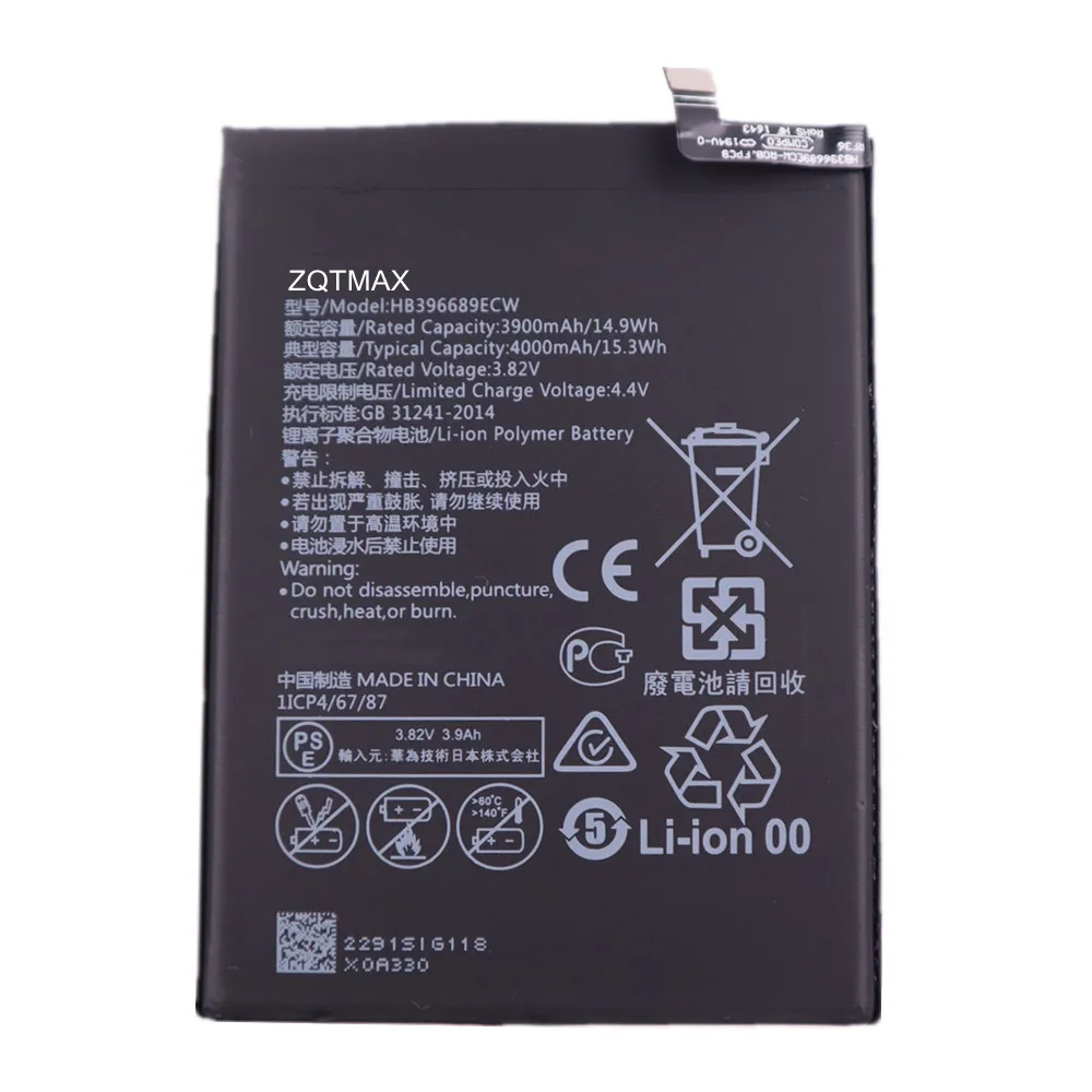 HB396689ECW Battery For Huawei Mate 9 Pro Porsche Design Y7 Pro Prime Y8S Y9 Prime Holly 4 Plus Enjoy 7 8 9 Plus Phone Battery