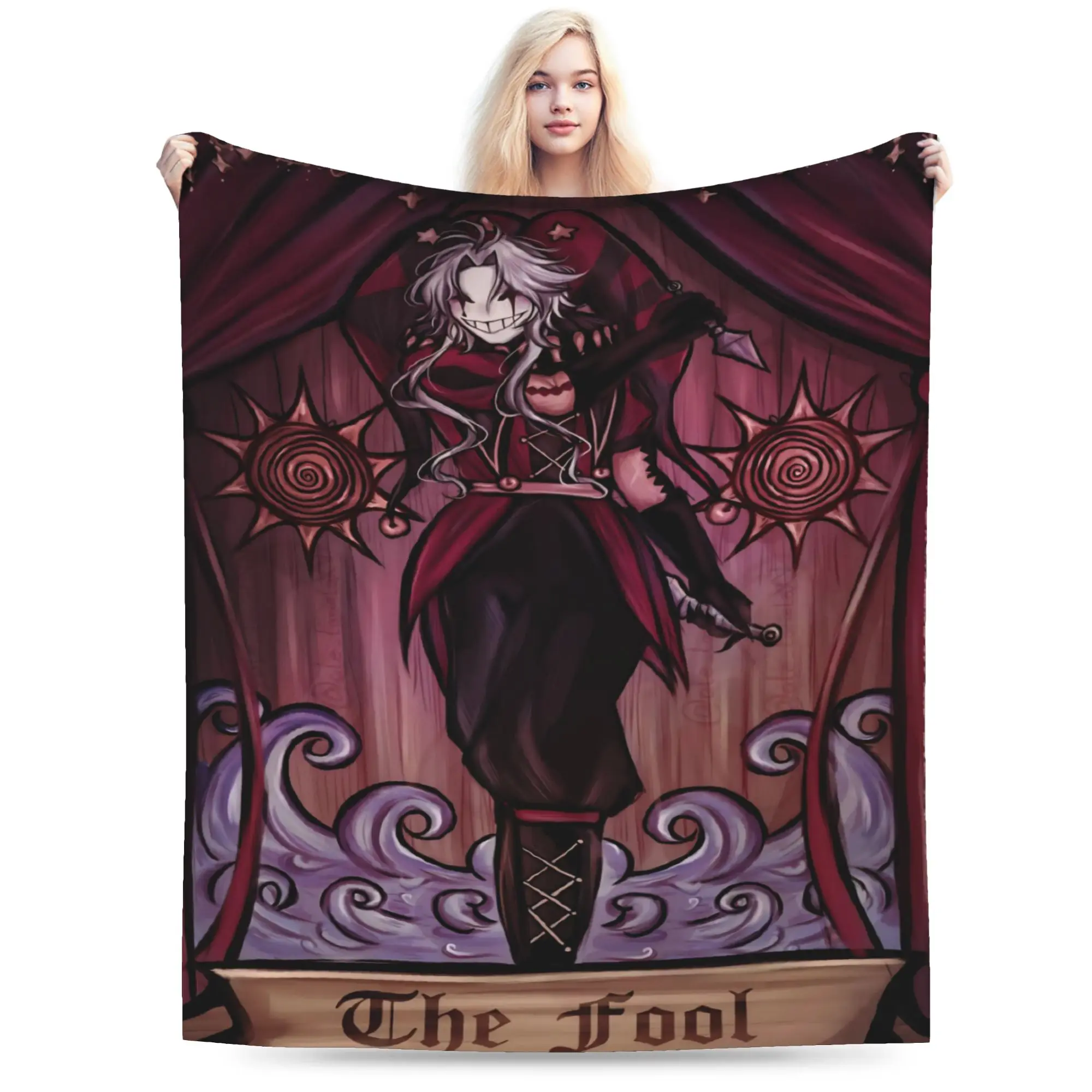 Stylish Pierrots The Freak Circus Blanket Super Soft Flannel  Relax Throw Blanket Machine Washable