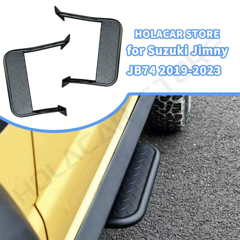 

Для Suzuki Gen 4 Jimny 3Doors JB64 JB74 2019 2022 2023 2024 Автоматическая боковая подножка, педаль, подножка, мини-боковые бамперы
