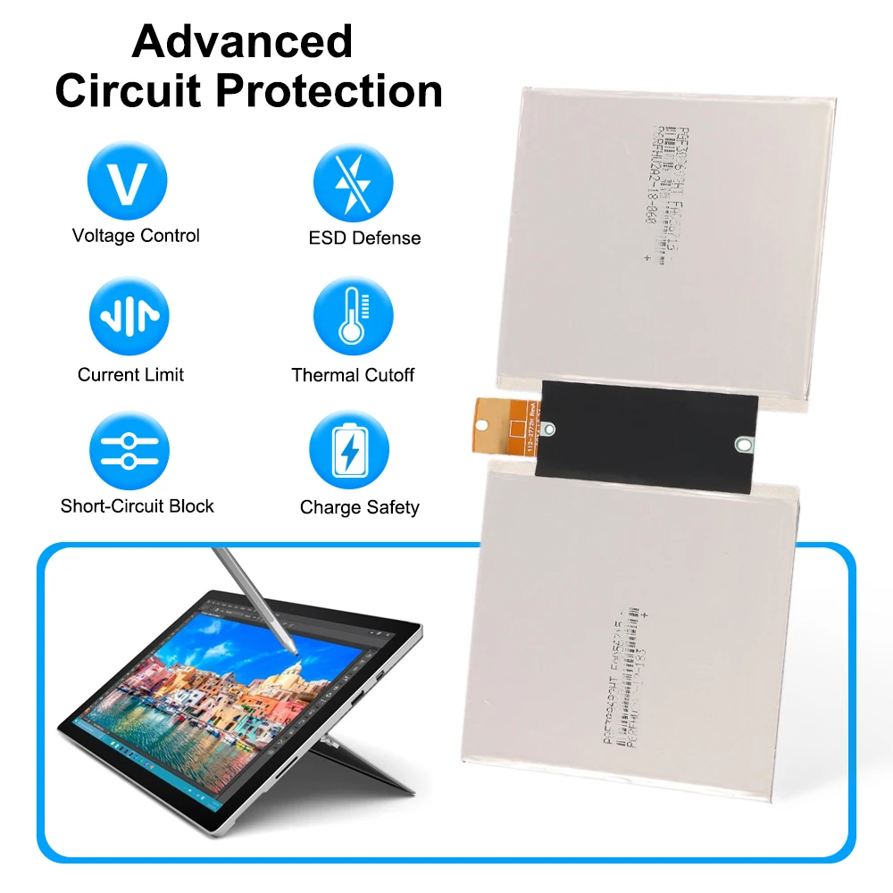 KingSener G3HTA007H G3HTA003H Battery For Microsoft Surface 3 1645 1657 Series Tablet PC 1ICP3/96/91-2 3.78V 7270mAh 27.5WHAh
