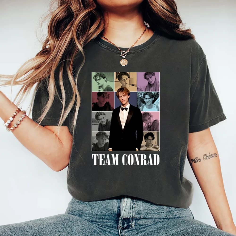 Team Conrad T-Shirt TSITP Graphic T Shirts Summer Romance Tee Women's T-shirts Short Sleeve Cousins Beach Tshirt Streetwear Tops