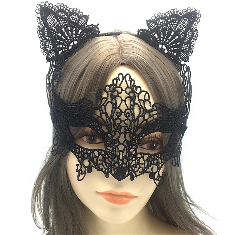 Princess Party Mask Sexy Lace Masquerade Mask Cosplay Eye Mask Headband For Masquerade Ball Nighttime Events Stage Performances