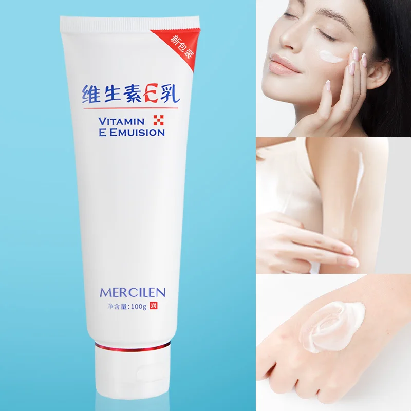 Mercilen Vitamin E Lotion 100g, Has a Refreshing, Moisturizing, Easily Absorbed, Non-Sticky Texture, Relieves Dry and Rough Skin, Makes Skin Moisturized and Soft, Suitable for Face, Hands, and Body