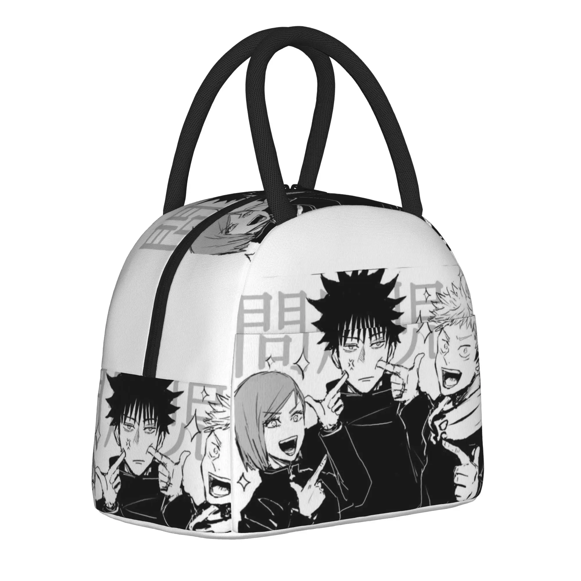 Jujutsu Kaisens Team  Insulated Lunch Bags Cooler Bag Lunch Container Anime Portable Tote Lunch Box Men Women Work  Travel