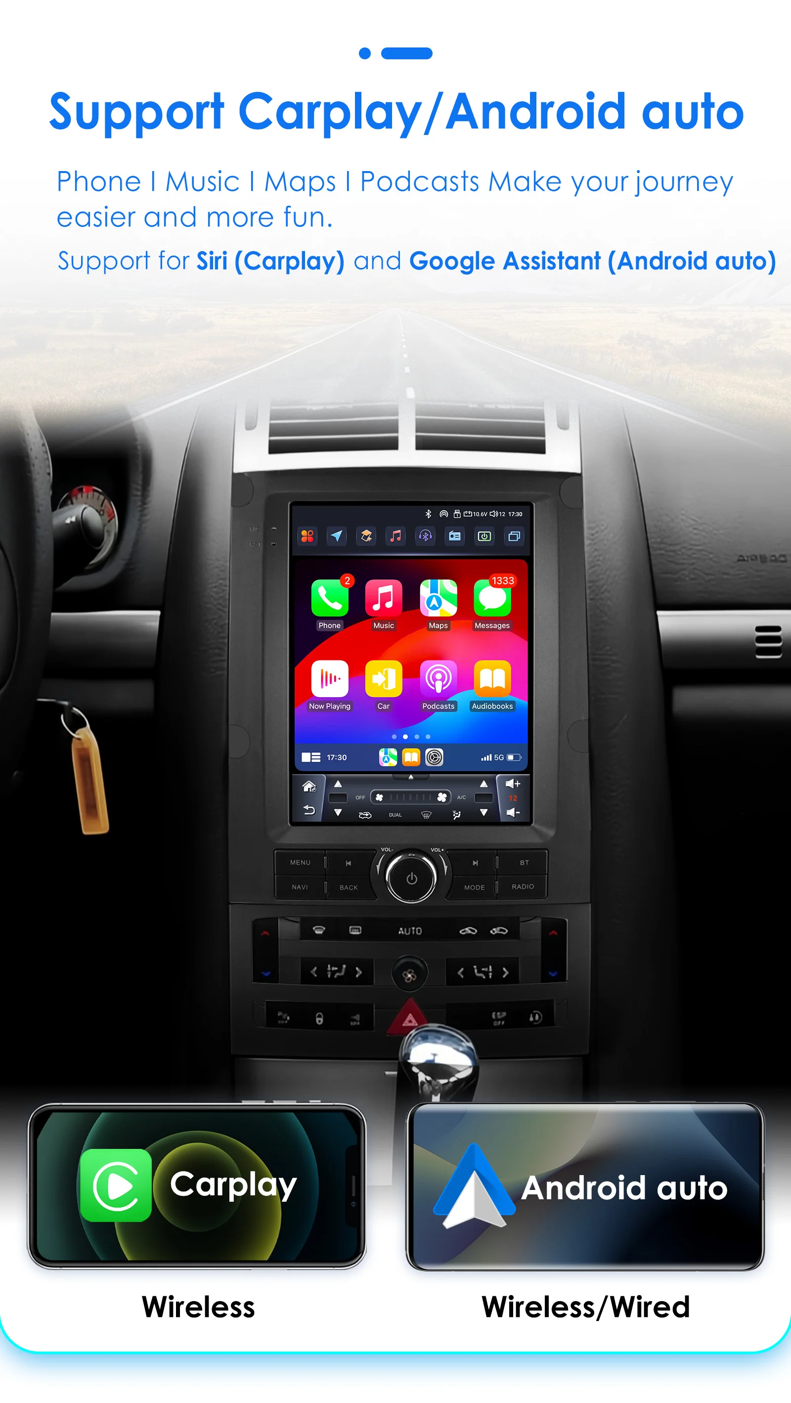 Radio samochodowe Hizpo 9.7" w stylu Tesla do Peugeot 407 2004 - 2011, bezprzewodowy CarPlay, Android Auto, bez 2 din, 2din, DVD, kamera 360, 8 rdzeni — zdjęcie 3