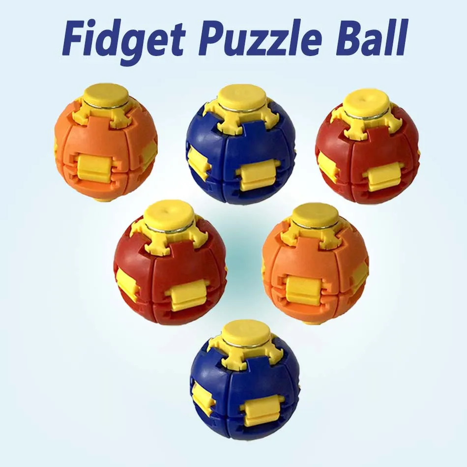 AA new  color 3D printing press rotary decompression ball football fingertip gyro office classroom portable toys