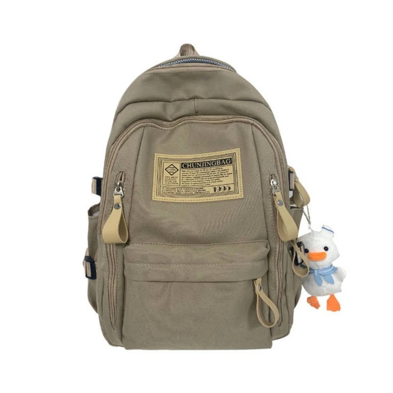 กระเป๋าเป้สะพายหลังโรงเรียน Bookbag น่ารักจี้กระเป๋าแล็ปท็อปสำหรับวัยรุ่น Daypack