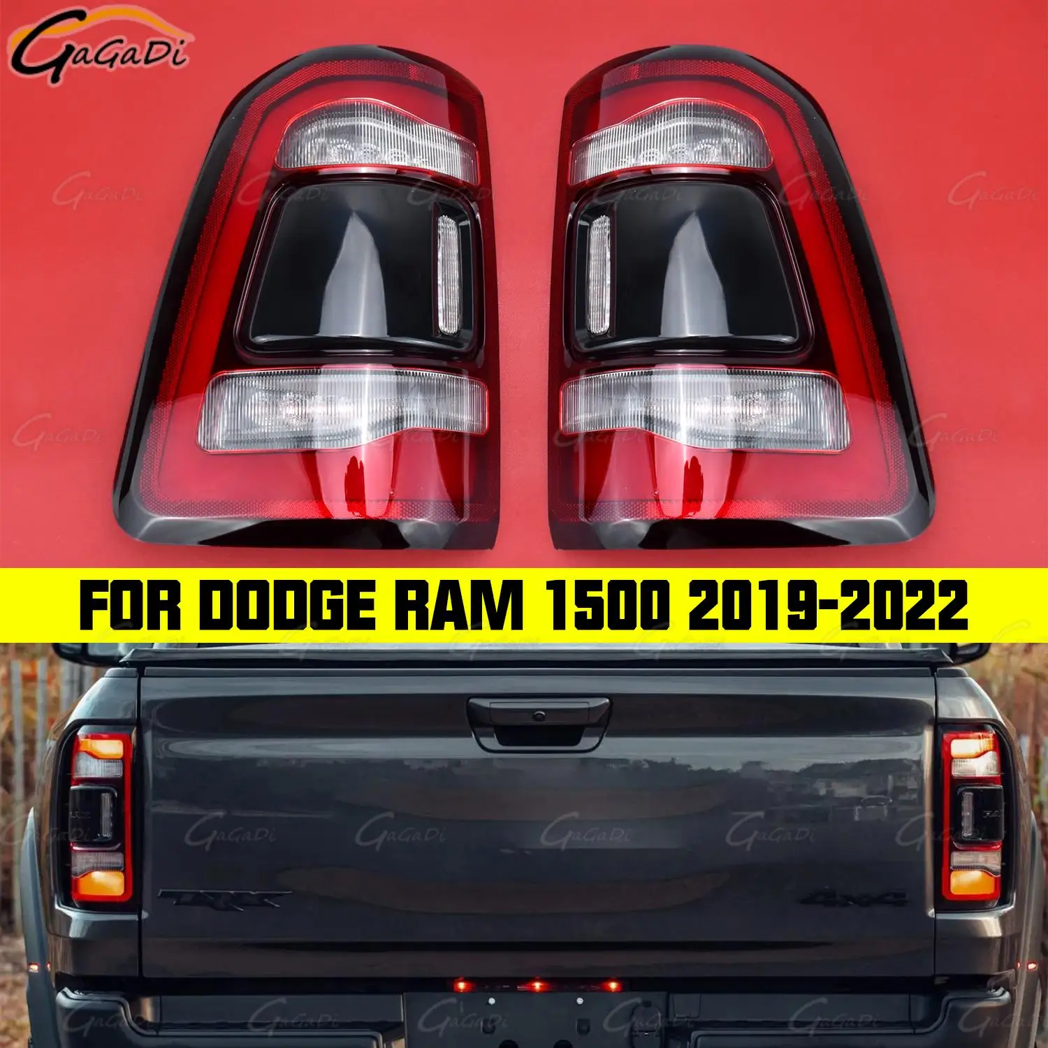 

For Dodge RAM 1500 2019-2022 LED Brake Lamp without blind spots Rear Bumper Tail Light Tail Light Assembly Reverse Light