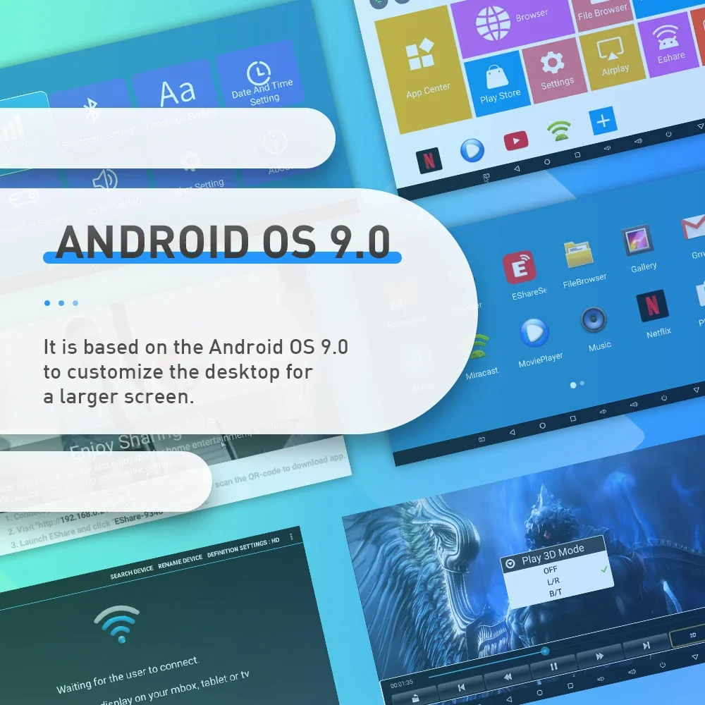 Vivicine P15 DLP 4K Proyektor 3D Android 9.0 4G 32G Portabel Sinar Siang Hari Zoom 5G Wifi LED BT Airplay Proyektor Video Game