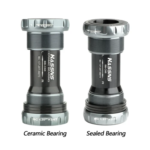 Imagen 2 del producto HASSNS movimiento Central soporte inferior de bicicleta Mtb Hollowtech movimiento Central bicicleta de montaña cerámica BB para bielas integradas