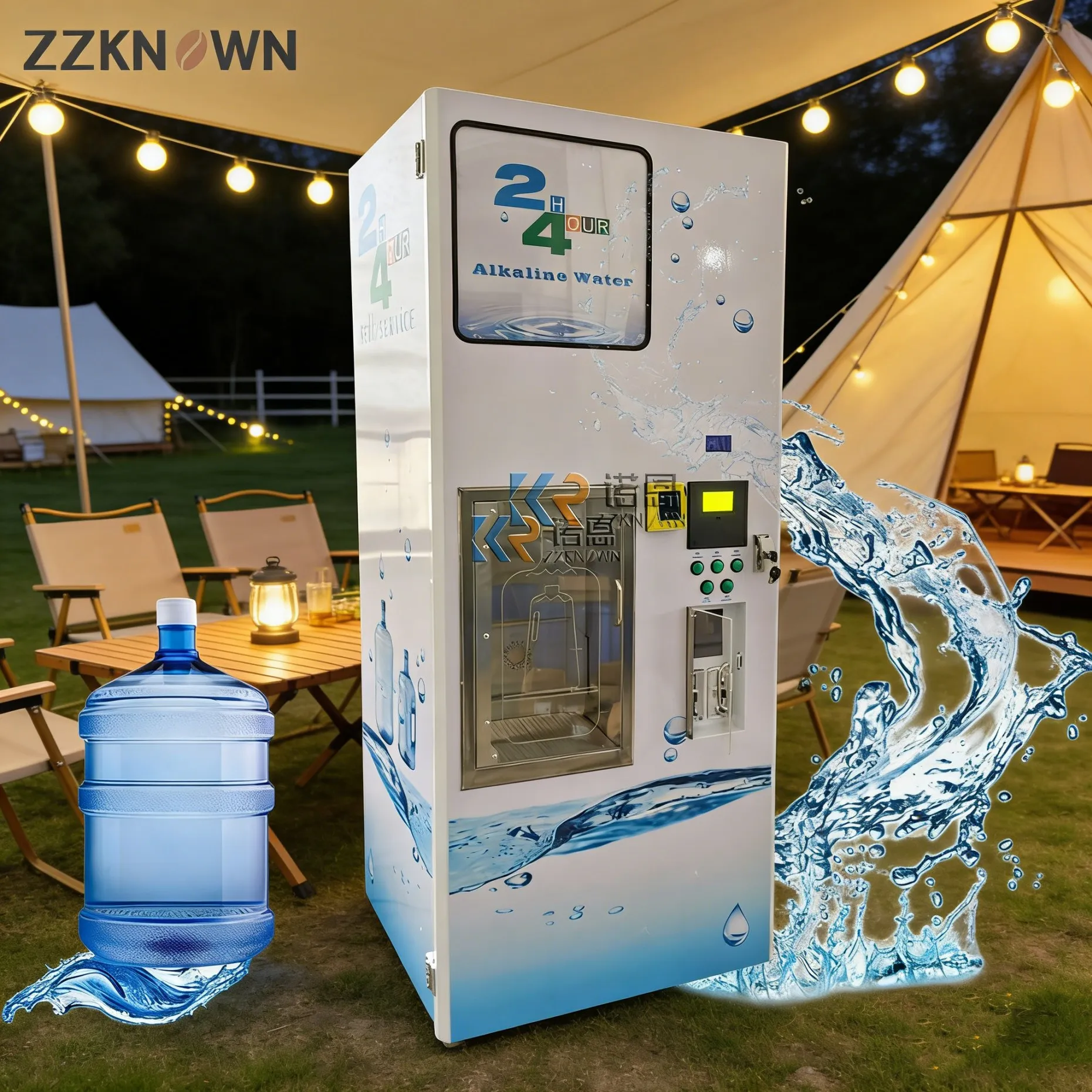 

Factory Price Outdoor Coin Operated Water Vending Machine Reverse Osmosis Purified Water Dispenser Suitable Customized