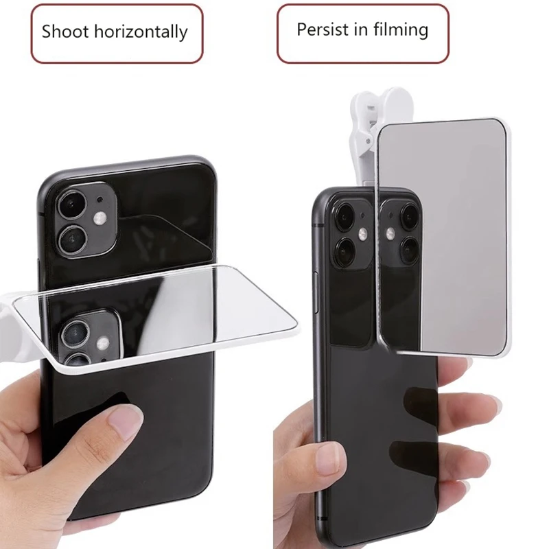 Handy Kamera Spiegel Reflexion HD Objektiv Selfie Reflektor Spiegel Handy Reflexion Fotografie Clip Hinten Außen Objektiv