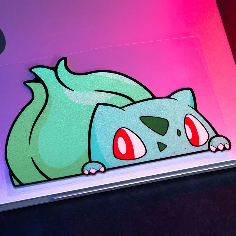 Pokemon Pikachu Psyduck Gengar Window Climbing Car Sticker Electric Motorcycle Cartoon Cute Car Rear Window Decoration Sticker