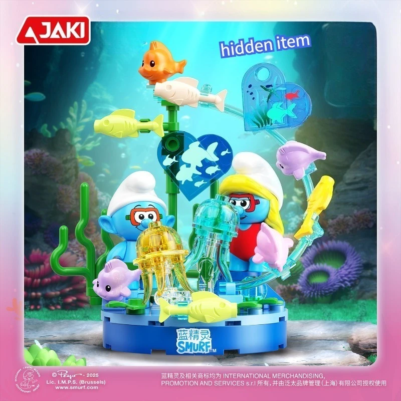 Blue Elf Bouwstenen Bewaken De Mooie Onderwaterwereld Construct Blind Dozen Kinderpuzzel Speelgoed Kerstcadeaus