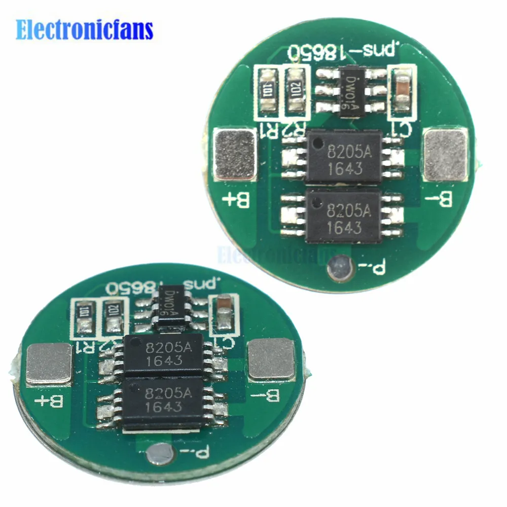 5pcs Dual MOS Battery Protection Board 18650 Lithium Battery Charging Protect Module Overcharge Overcurrent Protection