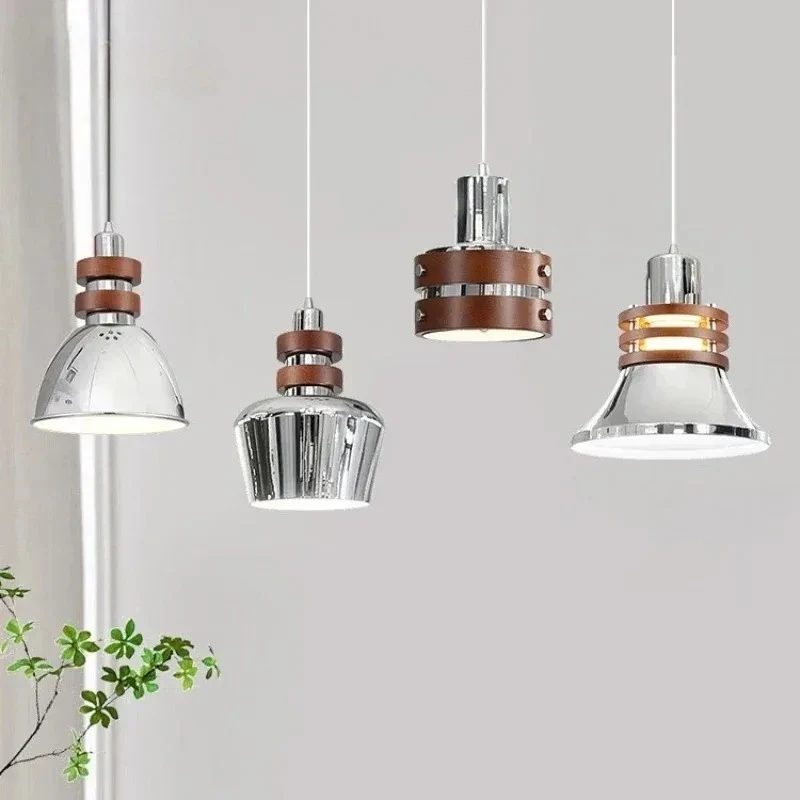 العتيقة غرفة نوم اللوح الأمامي الحديد مطلي قلادة ضوء الحديثة الحد الأدنى الرجعية فندق مطعم بار تركيبات الإضاءة الديكور #1