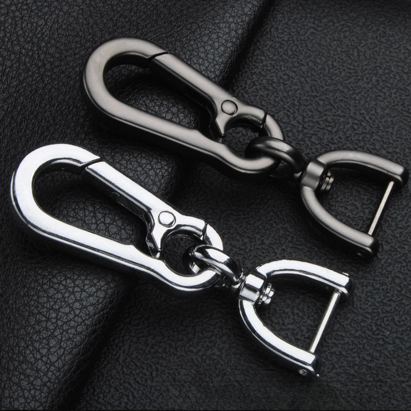 Car Key Chain for Men Strong Carabiner Shape Keyring Personalized Zinc Alloy Climbing Hook Keychain Popular Valentines Day Gift