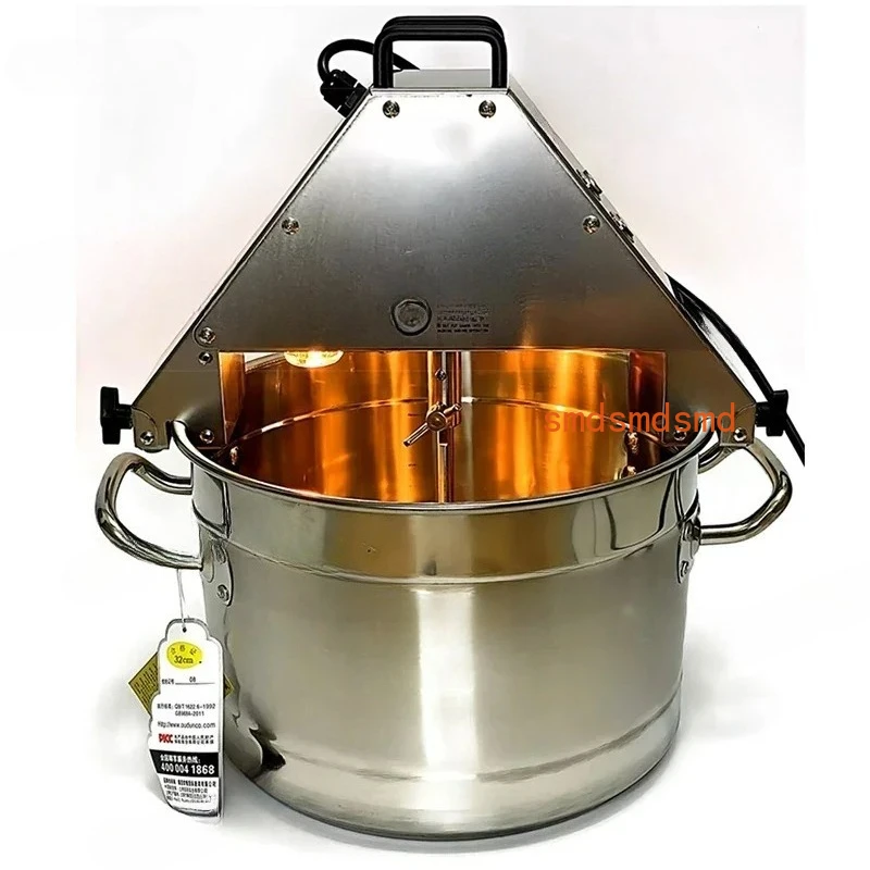 Food Stirrer Pot 10L Stir-fry Machine Food Jam Sauce Mixing Wok 220V Automatic Stir Fry Machine