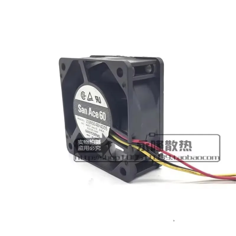 Authentic 60 * 60 * 25MM 6CM 109R0648H4D05 48V 0.04A 3-wire frequency converter server Cooling fan