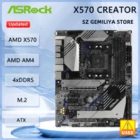 Placa base ASROCK X570 X570 Creator Socket AM4 DDR4 128GB compatible con 5700 5900 5600 3400 4300 2600 3800 cpu ATX M.2