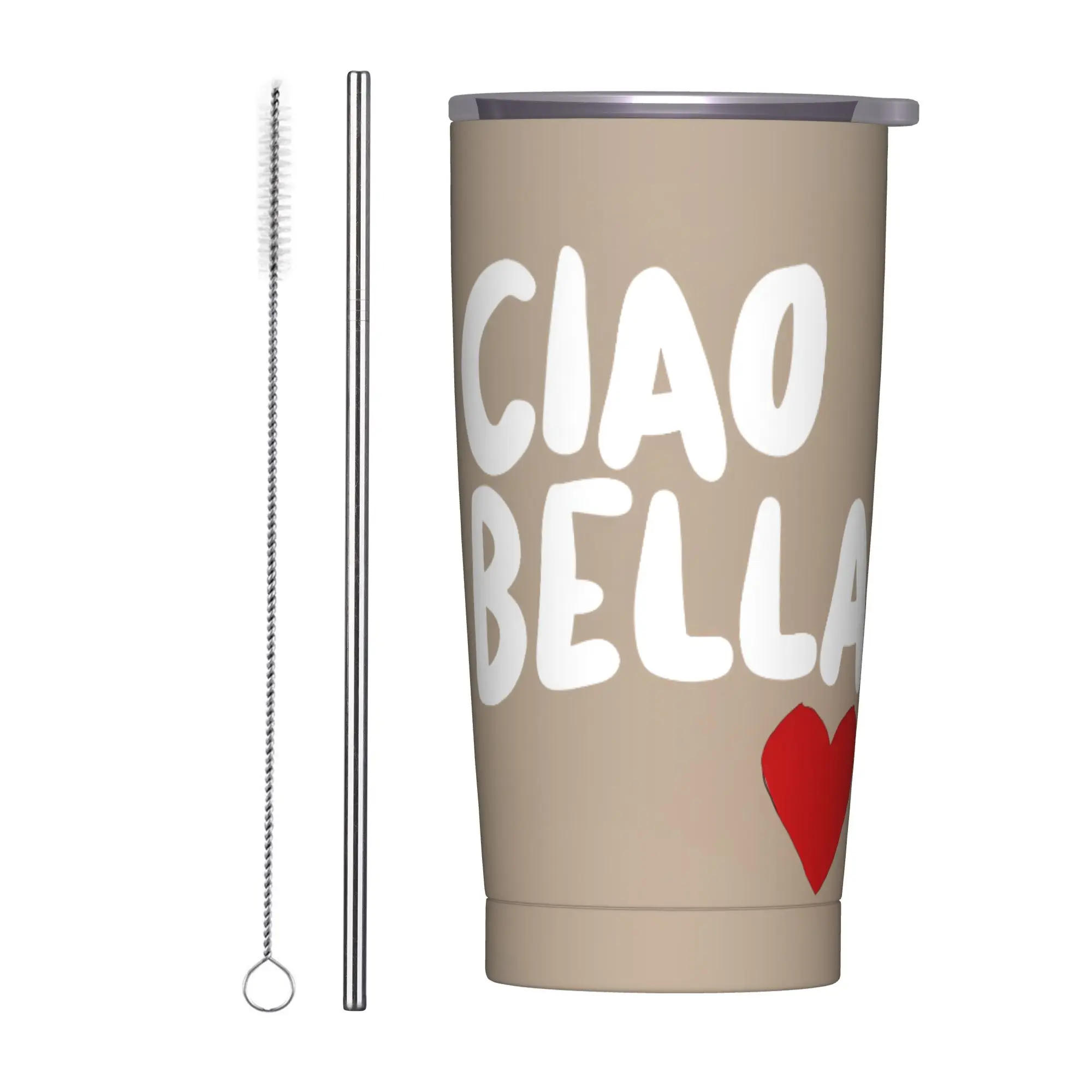 Ciao Bella Art Design Tumbler  Cold and Hot Leakproof Stainless Steel Thermal Cups Design Car Mugs
